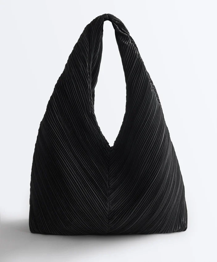 Bolso de nailon plisado Bolso de nailon plisado
