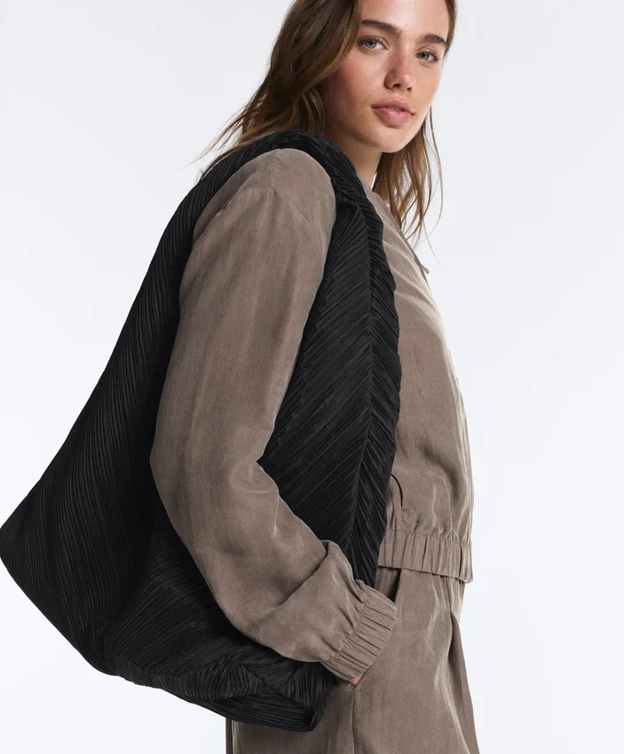 Bolso de nailon plisado Bolso de nailon plisado