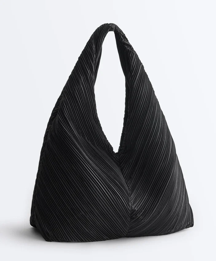 Bolso de nailon plisado Bolso de nailon plisado