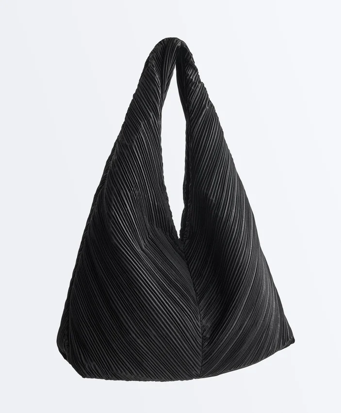Bolso de nailon plisado Bolso de nailon plisado