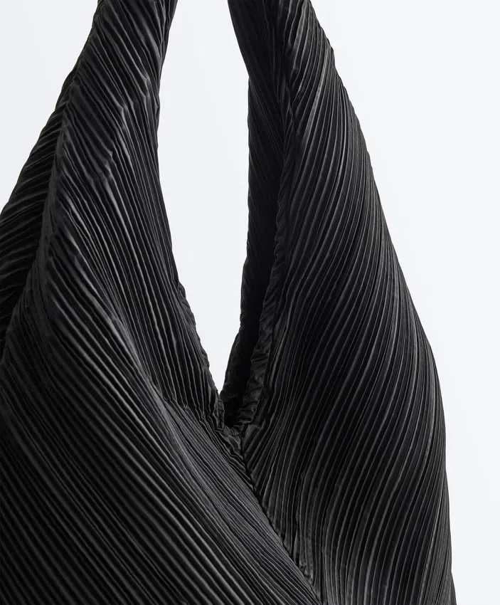 Bolso de nailon plisado Bolso de nailon plisado