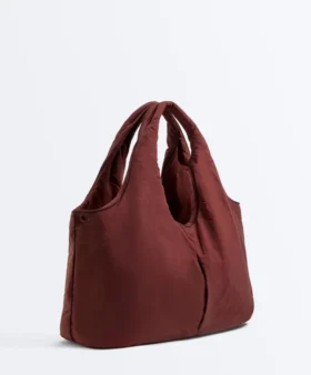 Bolso tipo shopper con ribete en contraste