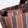 Bolso tote de lona a rayas Bolso tote de lona a rayas