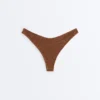 Braguitas de bikini brasileñas con corte en U y tejido arrugado Braguitas de bikini brasileñas con corte en U y tejido arrugado