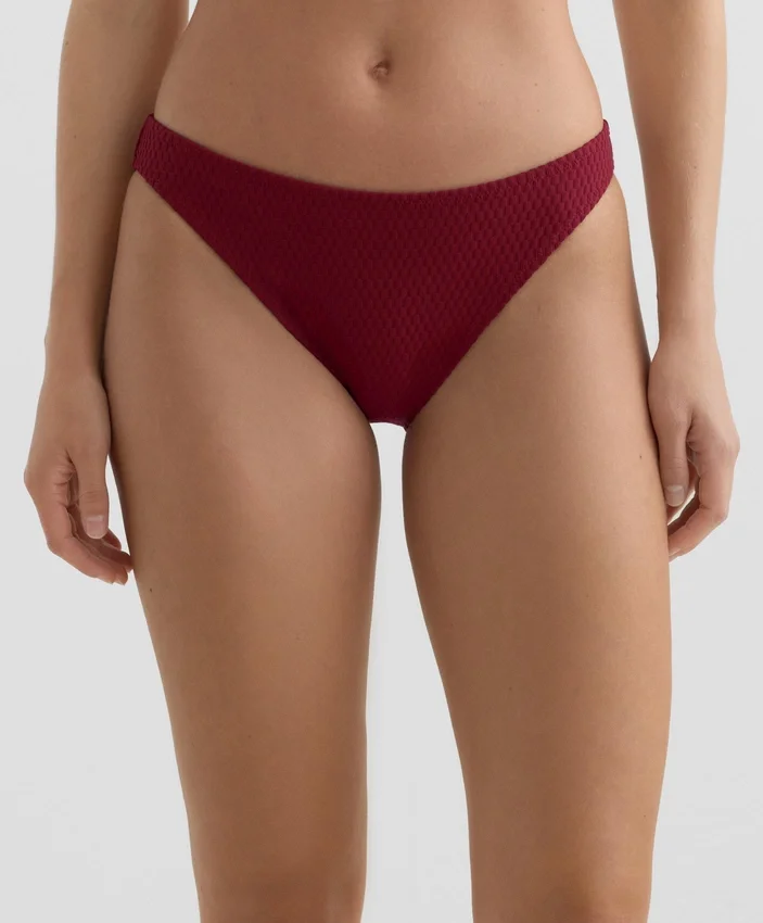 Braguitas de bikini clásicas de jacquard de cuadros pequeños Braguitas de bikini clásicas de jacquard de cuadros pequeños