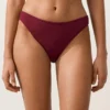 Braguitas de bikini clásicas de jacquard de cuadros pequeños Braguitas de bikini clásicas de jacquard de cuadros pequeños