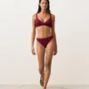 Braguitas de bikini clásicas de jacquard de cuadros pequeños Braguitas de bikini clásicas de jacquard de cuadros pequeños