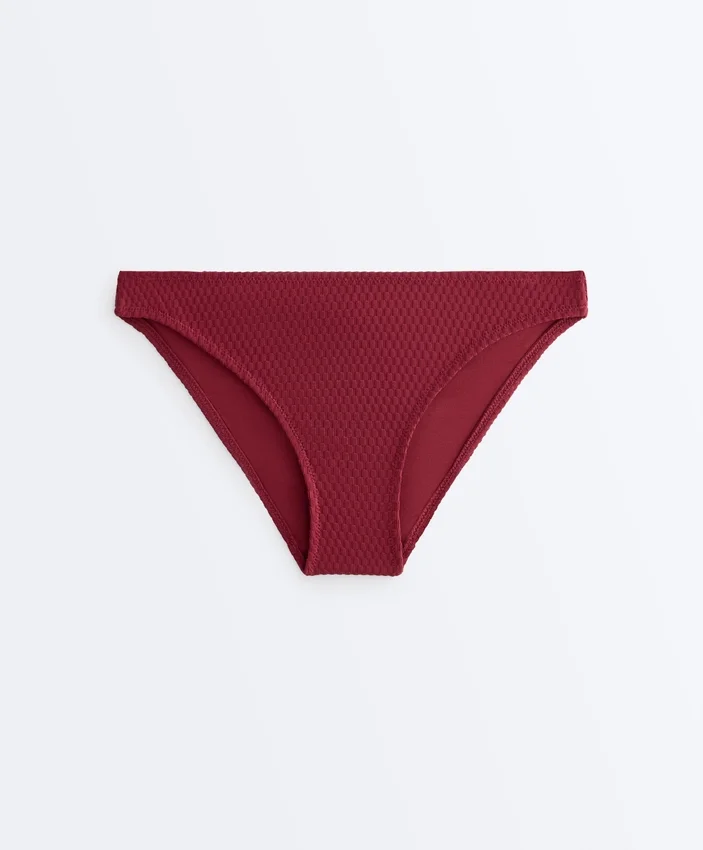 Braguitas de bikini clásicas de jacquard de cuadros pequeños Braguitas de bikini clásicas de jacquard de cuadros pequeños
