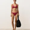 Braguitas de bikini clásicas de jacquard geométrico Braguitas de bikini clásicas de jacquard geométrico