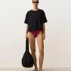 Braguitas de bikini clásicas de jacquard geométrico Braguitas de bikini clásicas de jacquard geométrico