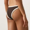 Braguitas de bikini de cobertura media con corte en U y ribete en contraste Braguitas de bikini de cobertura media con corte en U y ribete en contraste