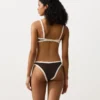 Braguitas de bikini de cobertura media con corte en U y ribete en contraste Braguitas de bikini de cobertura media con corte en U y ribete en contraste