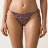 Braguitas de bikini de cobertura media con fruncido y lazo Braguitas de bikini de cobertura media con fruncido y lazo