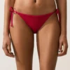 Braguitas de bikini de cobertura media con tejido de gofre y lazos Braguitas de bikini de cobertura media con tejido de gofre y lazos