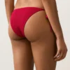 Braguitas de bikini de cobertura media con tejido de gofre y lazos Braguitas de bikini de cobertura media con tejido de gofre y lazos