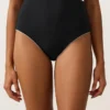 Braguitas de bikini de talle alto con ribete