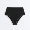 Braguitas de bikini de talle alto con ribete