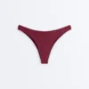 Braguitas de bikinis brasileñas con corte en U y tejido jacquard de cuadros pequeños Braguitas de bikinis brasileñas con corte en U y tejido jacquard de cuadros pequeños