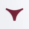 Braguitas de bikinis brasileñas con corte en U y tejido jacquard de cuadros pequeños Braguitas de bikinis brasileñas con corte en U y tejido jacquard de cuadros pequeños