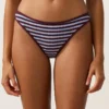 Braguitas de bikinis clásicas con rayas texturizadas Braguitas de bikinis clásicas con rayas texturizadas