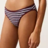 Braguitas de bikinis clásicas con rayas texturizadas Braguitas de bikinis clásicas con rayas texturizadas