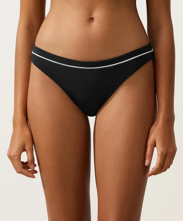 Braguitas de bikinis clásicas con ribete Braguitas de bikinis clásicas con ribete