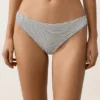 Braguitas de bikinis clásicas de jacquard con lunares