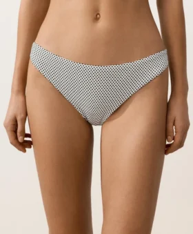 Braguitas de bikinis clásicas de jacquard con lunares