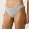 Braguitas de bikinis clásicas de jacquard con lunares