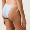 Braguitas de bikinis de cobertura media con rayas texturizadas y lazos Braguitas de bikinis de cobertura media con rayas texturizadas y lazos