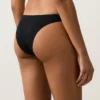 Braguitas de bikinis de corte en U con cobertura media en tejido piqué Braguitas de bikinis de corte en U con cobertura media en tejido piqué