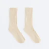 Calcetines clásicos de mezcla de seda con diseño acanalado Calcetines clásicos de mezcla de seda con diseño acanalado