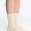 Calcetines clásicos de mezcla de seda con diseño acanalado Calcetines clásicos de mezcla de seda con diseño acanalado