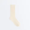 Calcetines clásicos de mezcla de seda con diseño acanalado Calcetines clásicos de mezcla de seda con diseño acanalado