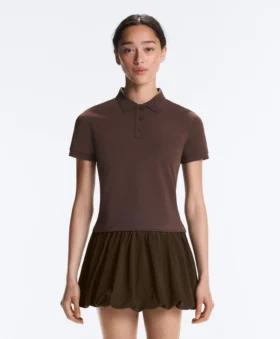 Camisas de algodón piqué de corte entallado