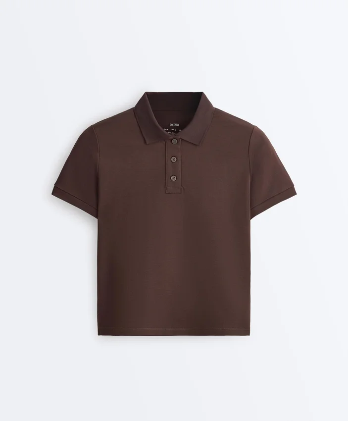 Camisas de algodón piqué de corte entallado Camisas de algodón piqué de corte entallado