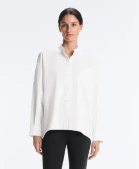 Camisas de cuello alto 100 % algodón