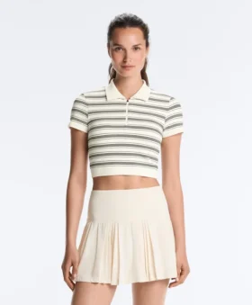 Camisas de manga corta sin costuras a rayas Camisas de manga corta sin costuras a rayas