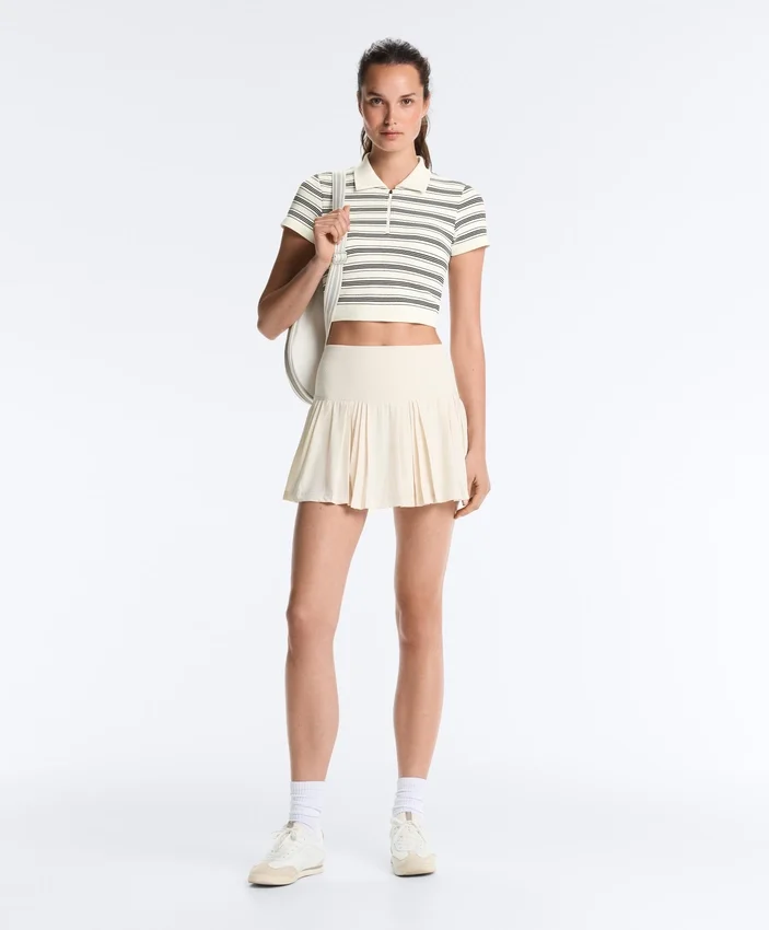 Camisas de manga corta sin costuras a rayas Camisas de manga corta sin costuras a rayas
