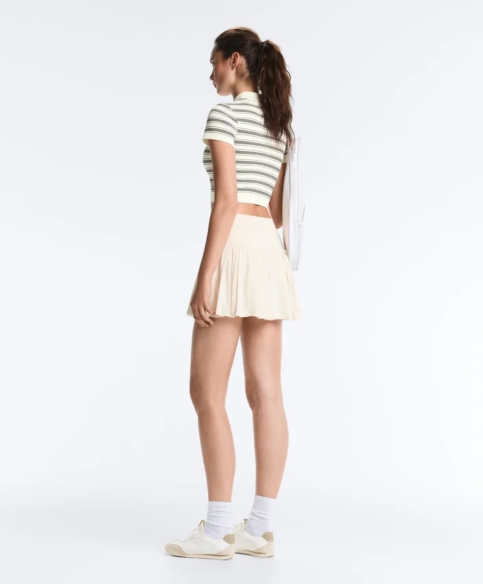 Camisas de manga corta sin costuras a rayas Camisas de manga corta sin costuras a rayas