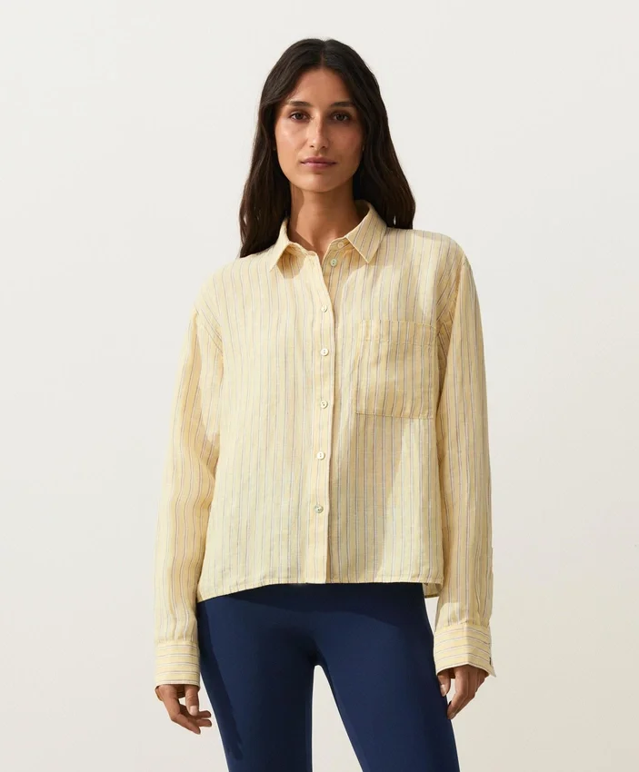 Camisas de pantalones cortos 100 % lino Camisas de pantalones cortos 100 % lino