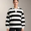 Camisas de piqué de algodón a rayas