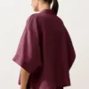 Camisas oversize de manga corta 100 % lino Camisas oversize de manga corta 100 % lino