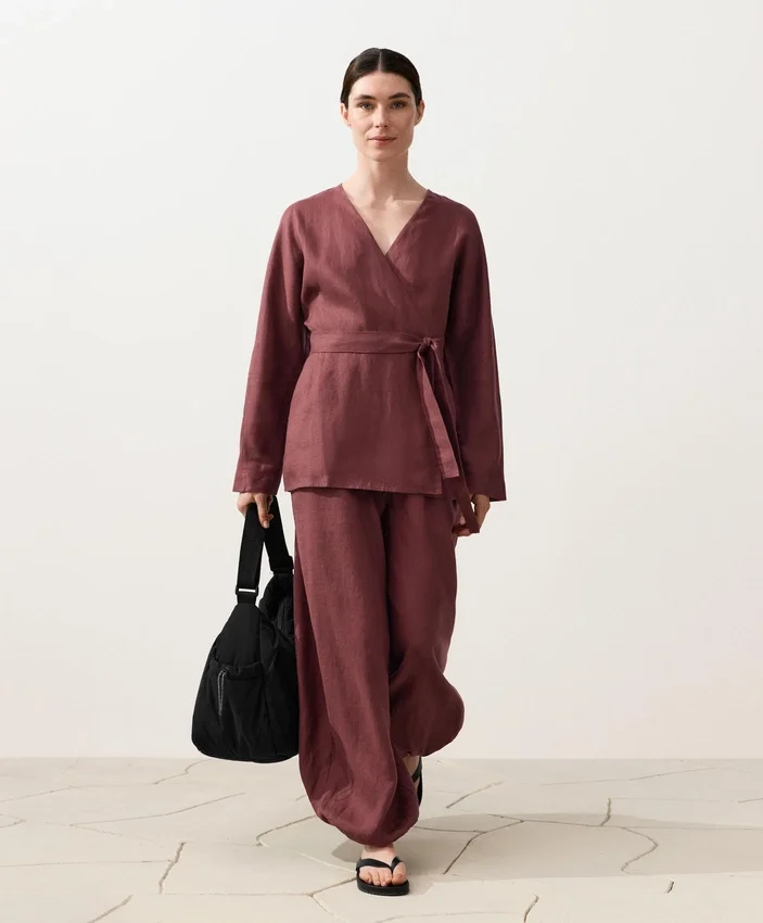 Camisas tipo kimono 100 % lino Camisas tipo kimono 100 % lino