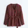 Camisas tipo kimono 100 % lino Camisas tipo kimono 100 % lino
