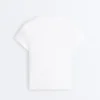 Camiseta ajustada de manga corta de punto elástico en mezcla de algodón Camiseta ajustada de manga corta de punto elástico en mezcla de algodón