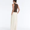 Camiseta de canalé con tirantes anchos, algodón y modal Camiseta de canalé con tirantes anchos, algodón y modal