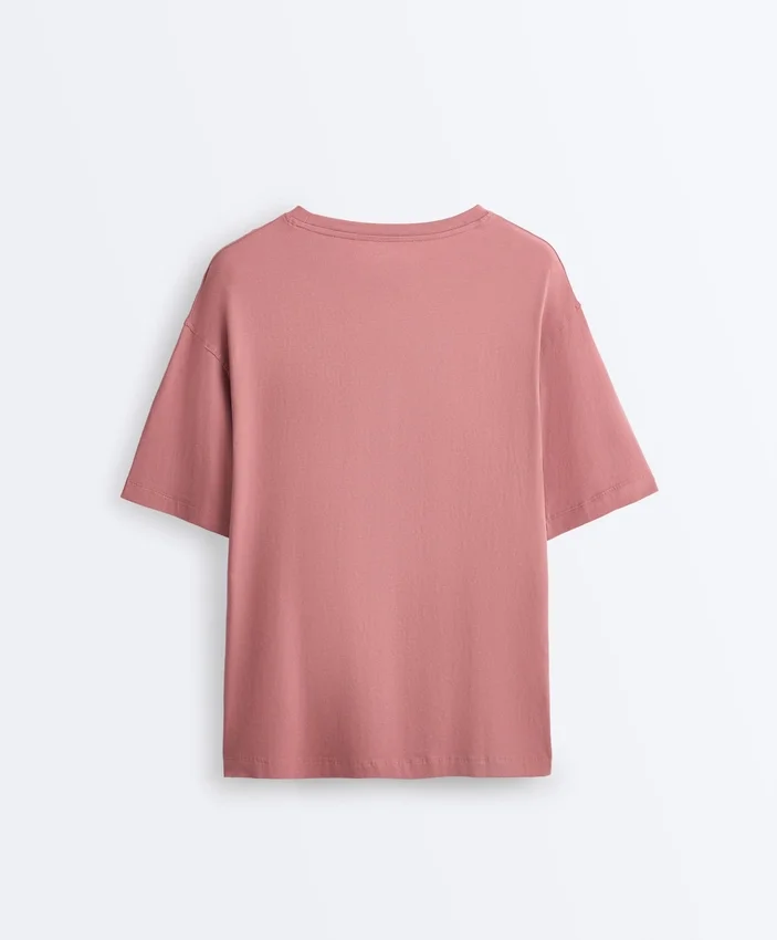 Camiseta de manga corta larga de mezcla de algodón Camiseta de manga corta larga de mezcla de algodón
