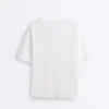 Camiseta de manga corta larga de mezcla de algodón Camiseta de manga corta larga de mezcla de algodón