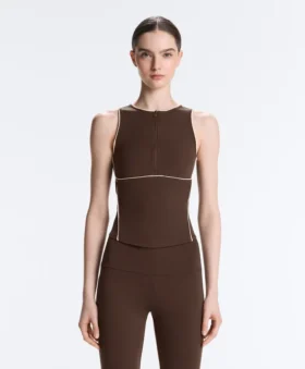 Camiseta de tirantes Comfortlux sin mangas con ribete